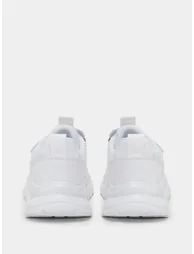 Textured Sneakers with Hook and Loop Closure - 3