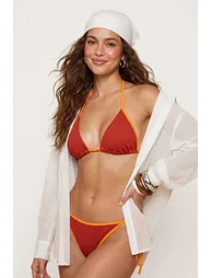 Tile Glitter Bralette Covered Accessory High Waist Regular Bikini Set - 3