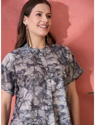 All-Over Printed Cotton Top and Pants Co-Ords - 6