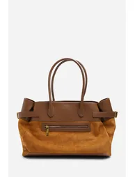Lyanna Buckled Tote Bag with Side Zip - 6