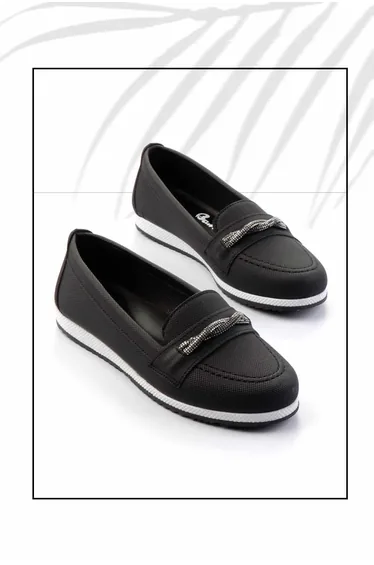 Black Women's Loafer Shoes
