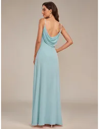 ever NOVA|Sweetheart Draped Back Maxi Bridesmaid Dress - 1