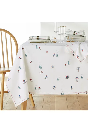 Tout Schuss 100% Washed Cotton Tablecloth