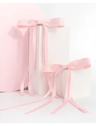 Brushworks Satin Hair Bow Duo – Pink - 3