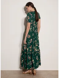 Watercolour Floral Maxi Dress - 3
