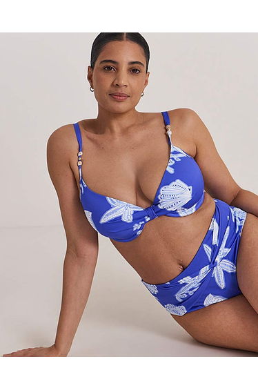 Underwired Shell Print Bikini Top product thumbnail 2