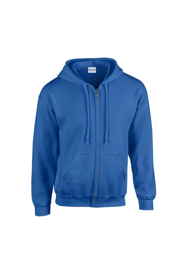 Gildan Mens Heavy Blend Full Zip Hoodie - Royal Blue