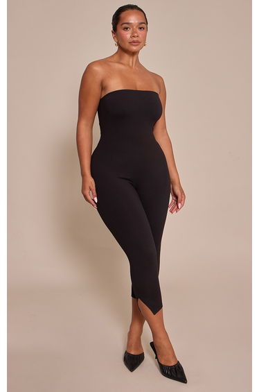 Shape Black Sculpt Bandeau Capri Jumpsuit