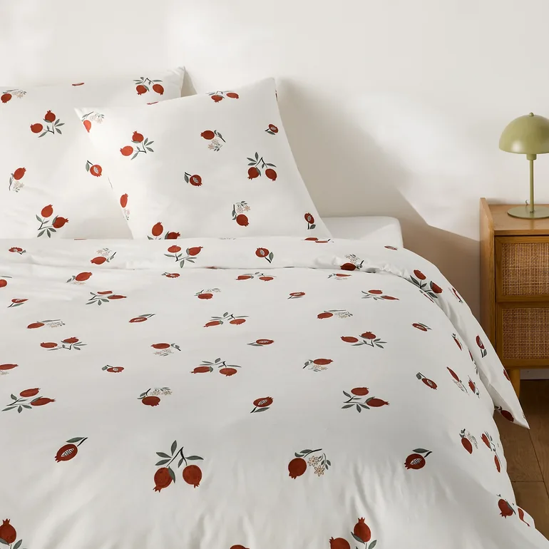 Grenada Duvet Cover Set in 50% Recycled Cotton with Square Pillowcase - 1