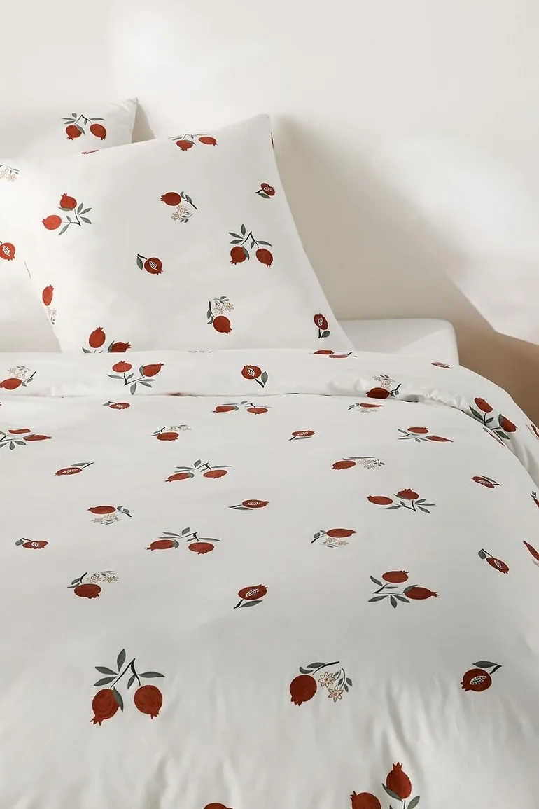 Grenada Duvet Cover Set in 50% Recycled Cotton with Square Pillowcase