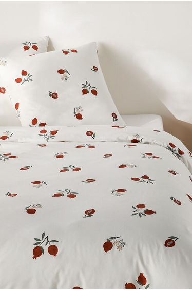 Grenada Duvet Cover Set in 50% Recycled Cotton with Square Pillowcase