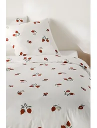 Grenada Duvet Cover Set in 50% Recycled Cotton with Square Pillowcase