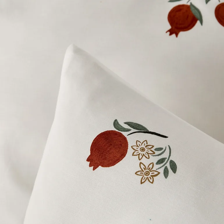 Grenada Duvet Cover Set in 50% Recycled Cotton with Square Pillowcase - 4