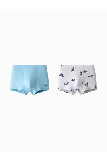 Boys' Cotton Underwear Pack Of 2