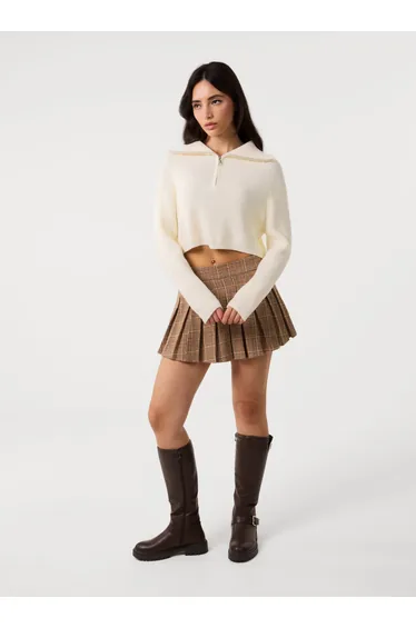 Half Zip Knitted Jumper