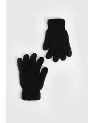 Fluffy Gloves - black