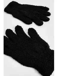 Fluffy Gloves - black - 1