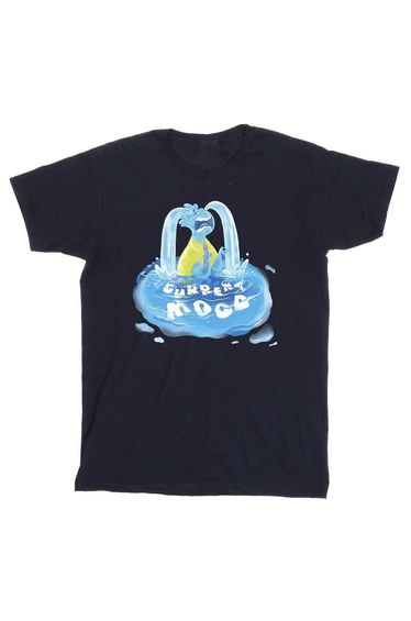 Elemental Girls Crying Cotton T-Shirt - Navy Blue