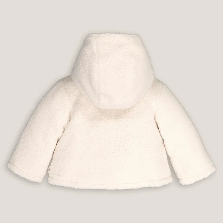 Faux Fur Hooded Coat - 1
