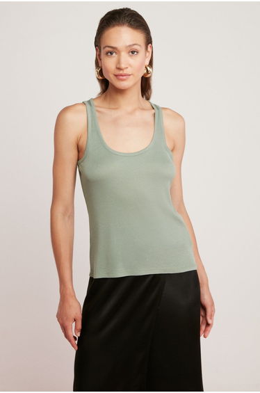 Lorraıne Women's Viscose Elastane Blend Lightly Flowy Wide Strap Green Athlete