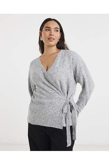 Simply Be Diamante Ballet Wrap Cardigan