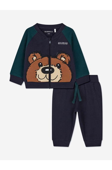 Guess Baby Boys Bear Tracksuit in Navy