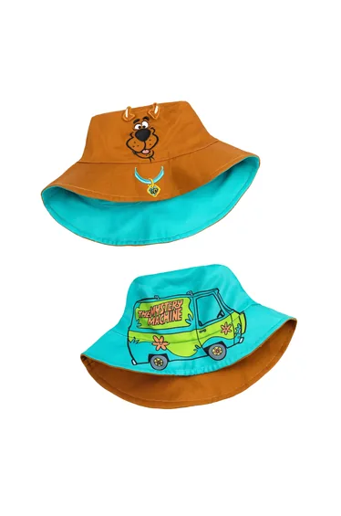 Scooby Doo Unisex Adult Reversible Bucket Hat - Multicoloured