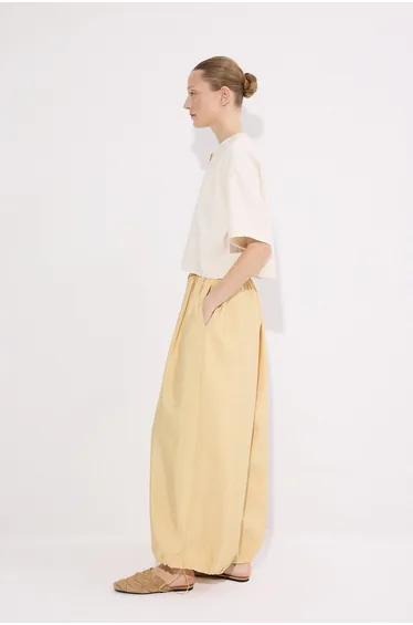 ELASTICATED CUPRA TROUSERS