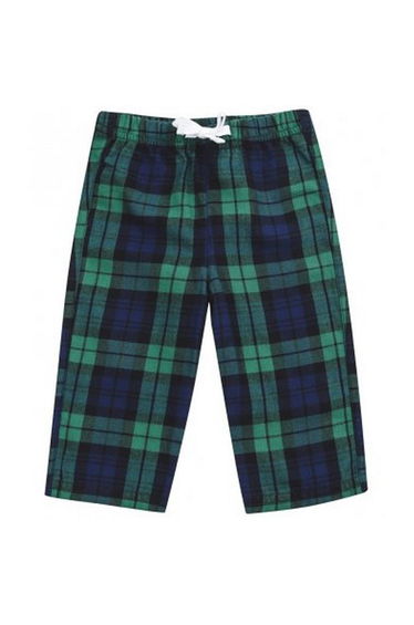 Larkwood Baby Tartan Lounge Pants - Green/Navy