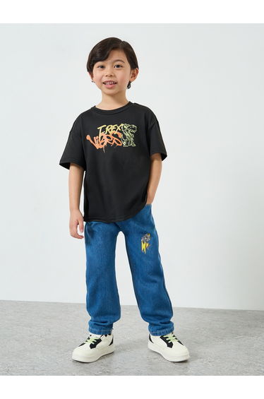 Boys Oversized Graphic Print T-Shirt