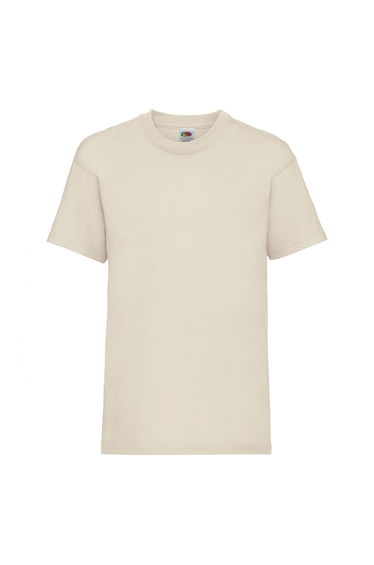 Fruit Of The Loom Childrens/Kids Unisex Valueweight Short Sleeve T-Shirt (Pack of 2) - Natural