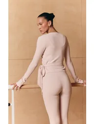 PLT Pink Soft Cotton Yoga Flares - 2