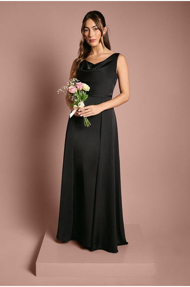 Coast Honoured Sleeveless Cowl Neck Satin Maxi Dress