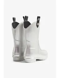 WOMENS ORIGINAL METALLIC COWBOY BOOT SILVER - 1