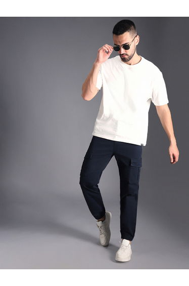 Mid Rise Straight Leg Cargo Cuffed Pants