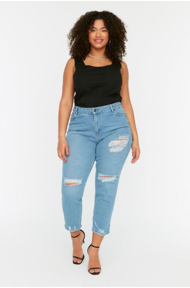 Plus Size Jeans - Blue - Skinny
