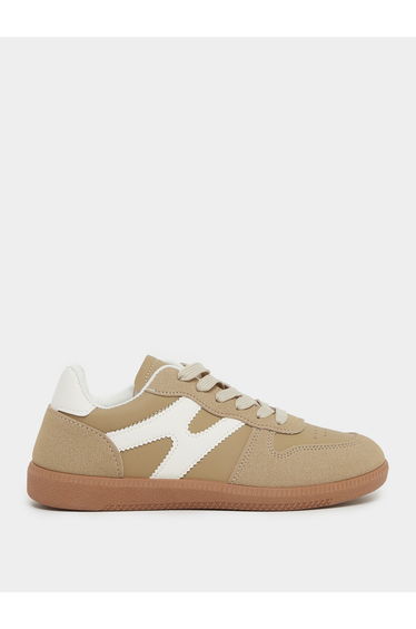 Panelled Lace Up Sneakers