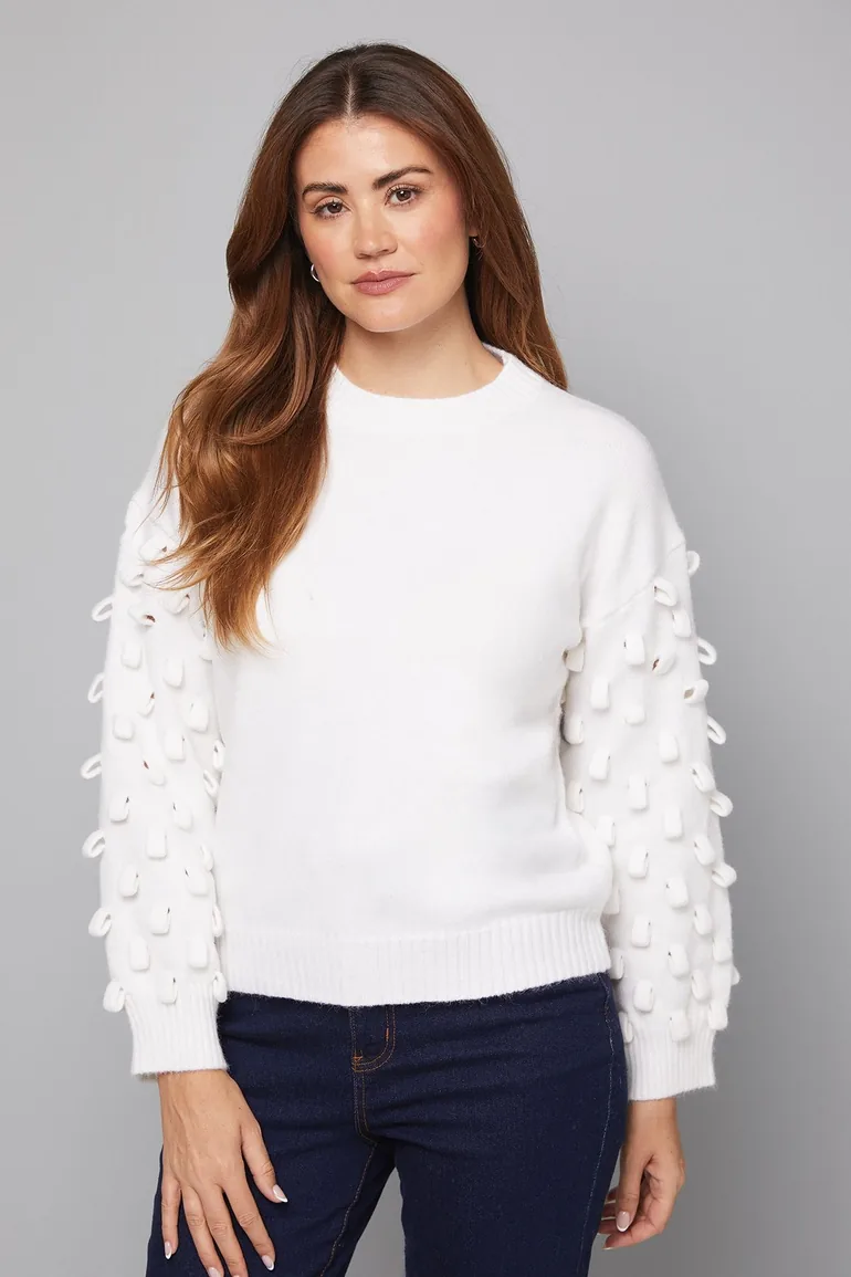 Loop Sleeve Jumper - 1