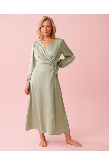 Satin Long Sleeve Sleepshirt