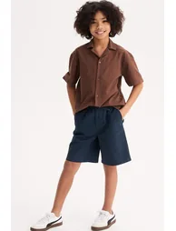 Bermuda Chino Shorts with Elasticated Waistband