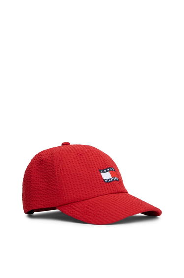 Wavy Flag Seersucker Cap Rapid Red