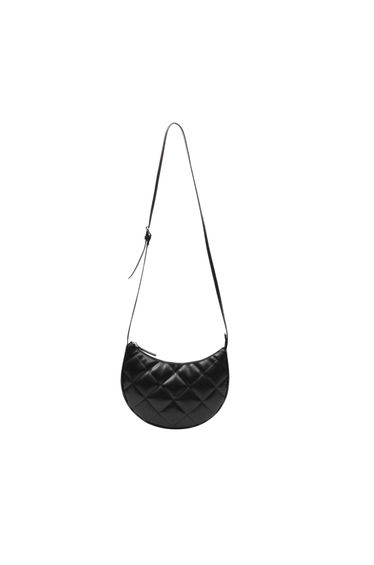 Firetrap Quilted Faux Leather Crossbody Bag - Black
