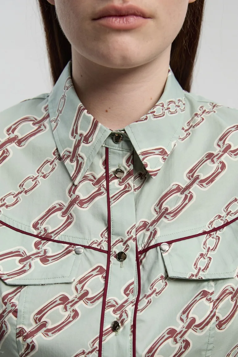 Cotton Sateen Volume Sleeve Shirt - 2
