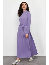 Lilac Unlined Plain Knitted - 4