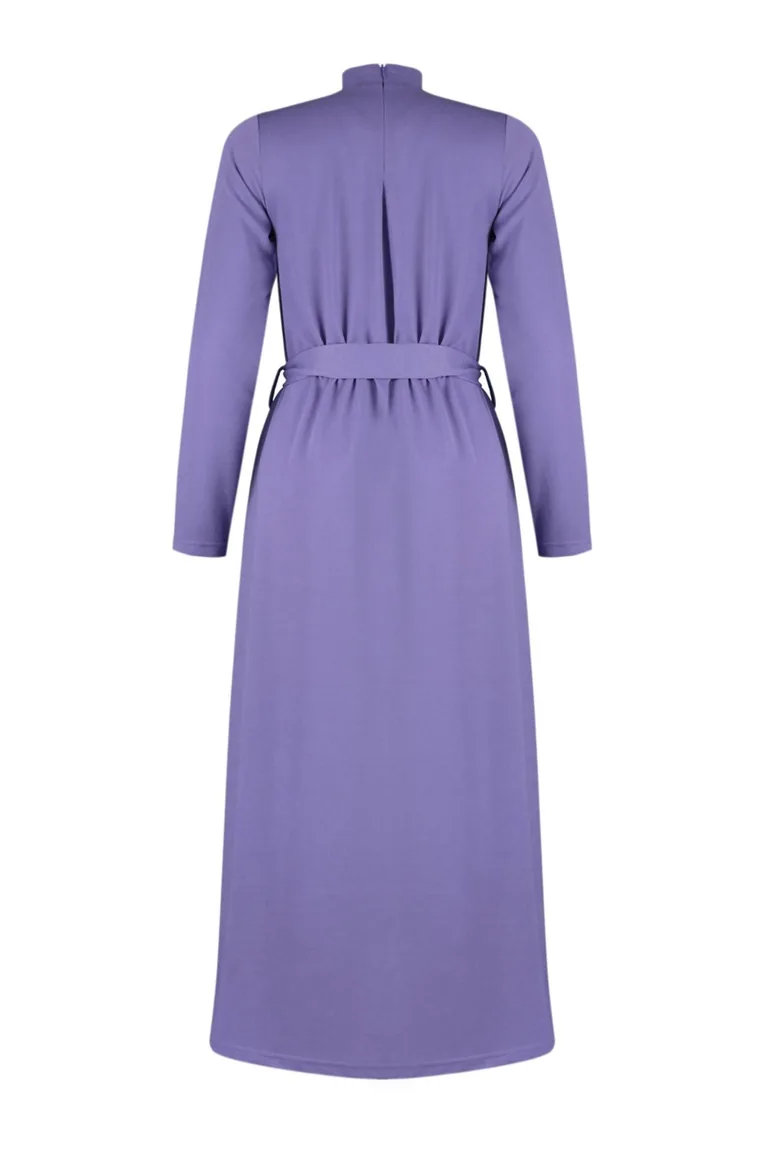Lilac Unlined Plain Knitted - 7