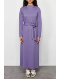 Lilac Unlined Plain Knitted - 1