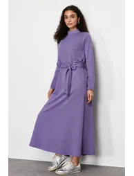 Lilac Unlined Plain Knitted - 5