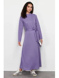 Lilac Unlined Plain Knitted