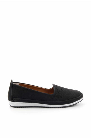 Black Nubuck Women's Ballerina