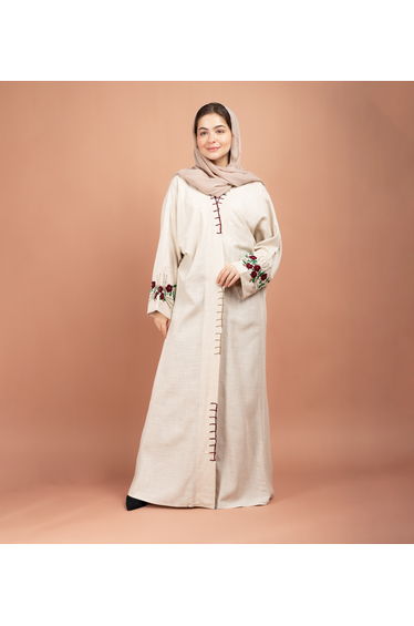 Floral Handwork Lenin Emirati Abaya